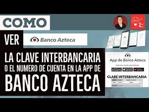 How to view your CLABE or ACCOUNT NUMBER from BANCO AZTECA Mobile. BANCO AZTECA interbank code