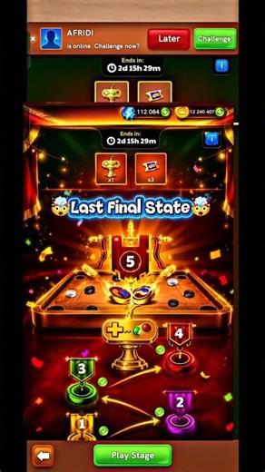 Medal🏅Gaming Tournament 🔥 #carrompool #miniclip #shorts