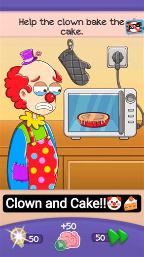 Help the clown bake the cake.🤡🍰 #riddles #shortsfeed #clown #cake #baking #shorts #riddle #trending