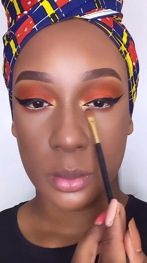Glam Halloween Makeup Tutorial for Orange Looks
