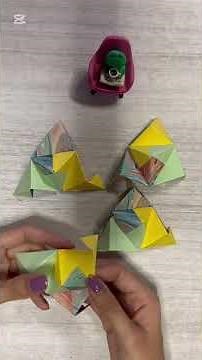 Easy Stellated octahedron ⭐️✨with just 12 modules #diy #origami