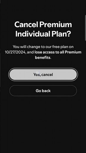 Cancel SPOTIFY Premium plan from app #spotify #spotifypremiumplan #cancelspotifyplam #cancelplan