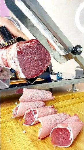 Automatic Frozen Meat Slicer Machine | Ultra Thin Beef Cutting Process for Hot Pot & BBQ