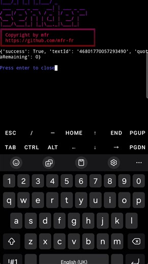2ND EPISODE HOW TO INSTALL APPLICATIONS IN TERMUX #EDUCATION_PURPOSE_ONLY #viralvideoシ SOURCE CODE FOR SMS FREE SENDER git clone https://github.com/mfr-fr/sms-sender.git cd sms-sender pip install -r requirements.txt python sms-sender.py | Rashid Akim