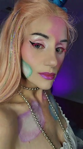 Unicorn Makeup Tutorial Magical Rainbow Glam Look Step by Step #unicorn #makeuptutorial #shorts