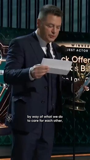 415K views · 18K reactions | Nick Offerman accepts the #Emmy for Outstanding Guest Actor in a Drama Series for his role in "The Last of Us" at the 75th Creative Arts #Emmys! #75thEmmys #TelevisionAcademy | Emmys / Television Academy | Facebook