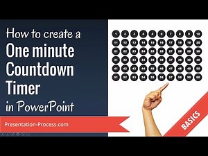 How to create a One minute Countdown Timer in PowerPoint