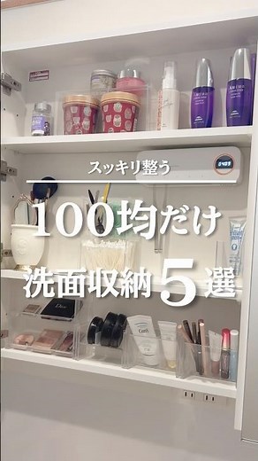 スッキリ整う 100均だけ 洗面台収納5選