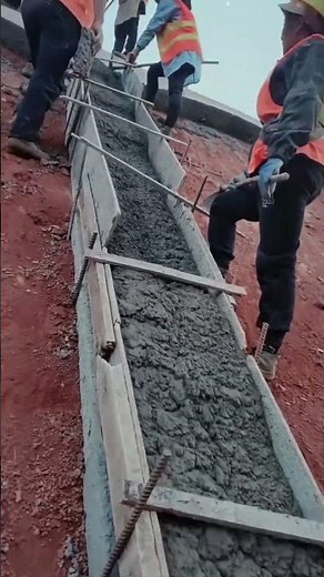 Dam Drainage Ditch Cement Pouring Techniques & Process