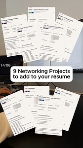 Add these projects to your resume! You can do all these projects for free, with no experience needed. Networking is a fundamental skill needed to get into not only Cloud but Software Engineering, and many other tech roles. #softwareengineer #coding | NextWork
