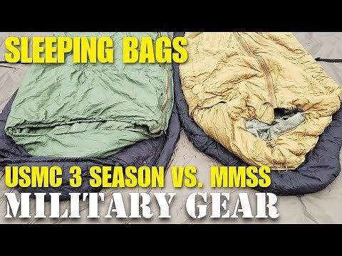 USMC 3 Season Sleeping Bag vs. Military Modular Sleeping System Bag