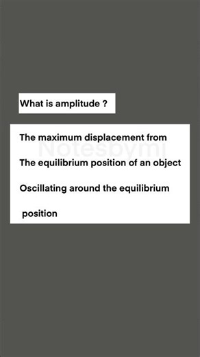 Amplitude in Physics | Easy Definition With Quick Visual