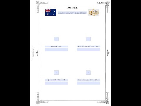 Instructions for using the free Stamp Smarter "A Stamp For Every Country" Album pages