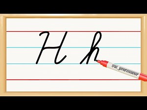 h in cursive writing | capital and small h in cursive writing