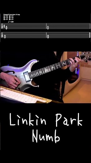 Linkin Park - Numb / Guitar TAB tutorial #guitar