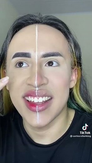 (Part. 2) Makeup 2016 vs 2021 Santos Rafael | Uniduni T |Trends do TikTok #Shorts