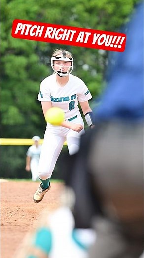 This Camera Angle Makes This Pitch Look UNREAL! 🥎🔥#softball