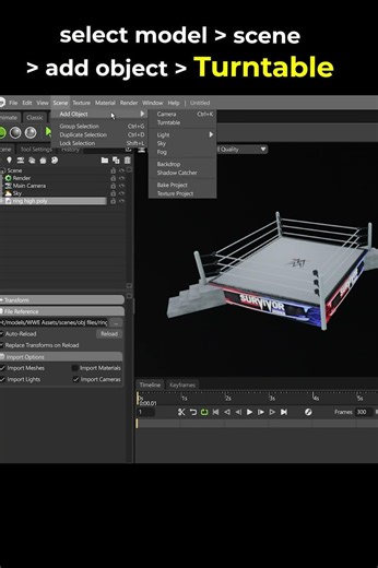 Turntable Render Marmoset♨️