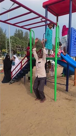 45-Year-Old Shabbir Doing Gymnastics at the Beach Park 🔥