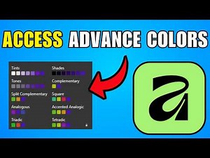 How To Access Advanced Colors In Affinity (2026) (Best Method)