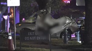 2 men killed when car flipped and slammed into tree in violent Upper Kirby crash, HPD says
