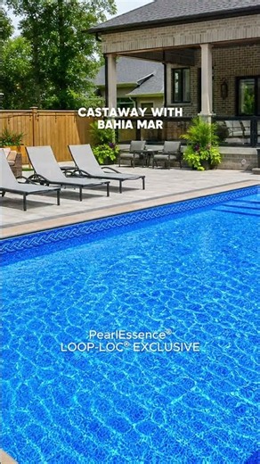 Castaway with Bahia Mar ✨ PearlEssence® LOOP-LOC® EXCLUSIVE LUXURY LINER #looploc #swimmingpool