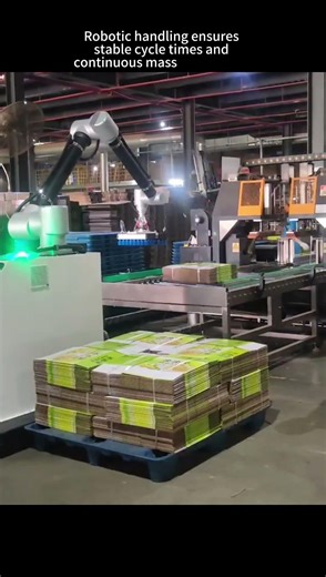 Automated Unloading System | Efficient Mass Production with Robotic Arms #factory #machine