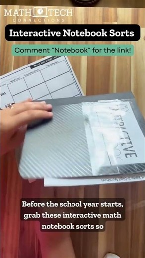 How to Create Interactive Math Notebooks with Math Sorts