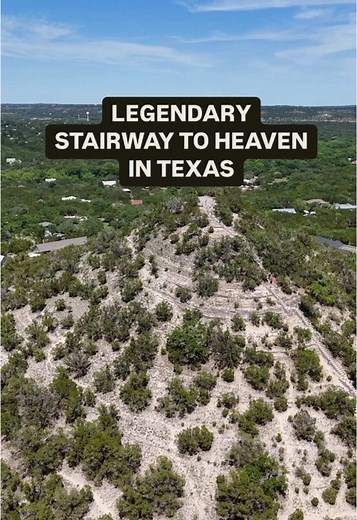 LEGENDARY STAIRWAY TO HEAVEN IN TEXAS Climb just 218 steps to the top of Old Baldy, where breathtaking views and Texas beauty collide. This 0.2-mile trail serves up stunning sunsets, sweeping hill country views, and that unbeatable