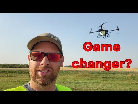 Spray drone demo: EAVision J100