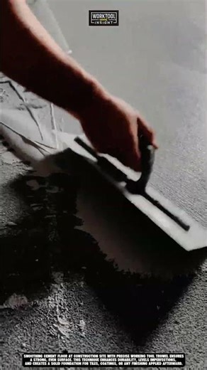 Best Smoothing cement floor at construction site with precise working tool trowel