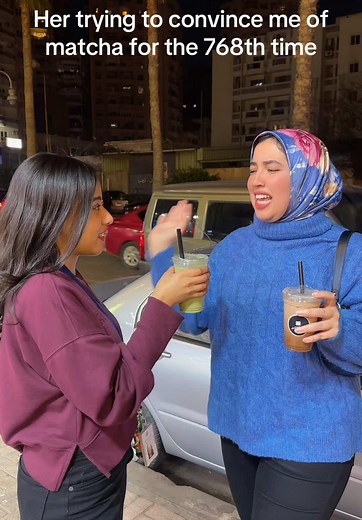 Ice mocha girly for life. Lets end this debate. Whos with or against matcha? Lmk @Rawan Awad #matcha