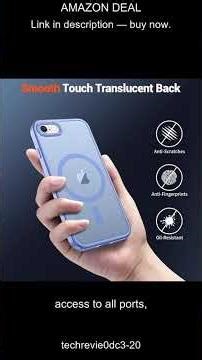 SUPFINE Slim Magnetic iPhone SE and 8 Case with Military Grade Drop Protection in Blue Purple