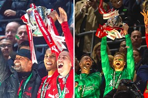 Relive Liverpool’s League Cup final trophy lift in full!