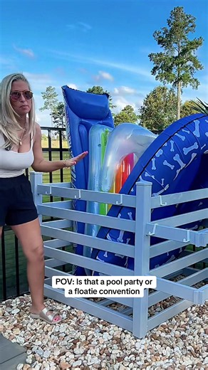 Poolside Deckbox Storage Organizer for Pool Floats - 64