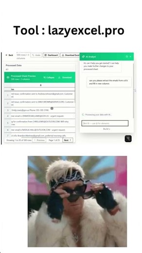 extract emails from paragraphs in excel #excelai