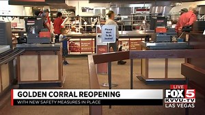 Golden Corral is back open in Las Vegas! Jaclyn Schultz explains the new changes to the fan-favorite. DETAILS: https://bit.ly/3bJcCVf | FOX5 Las Vegas