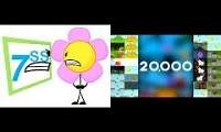 Mix of 2 videos from youtube : (YTPMV) - BFDI(A) YTP? - flower.vhs singing the Last BFDI Song