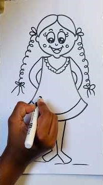 How to Draw A Girl / Sister Drawing /මගේ සහෝදරිය අදිමු /Sith Ru Art Class #drawing #art #sister