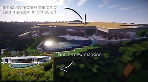 Minecraft : la villa à 70 millions de dollars de Notch recréée dans le jeu