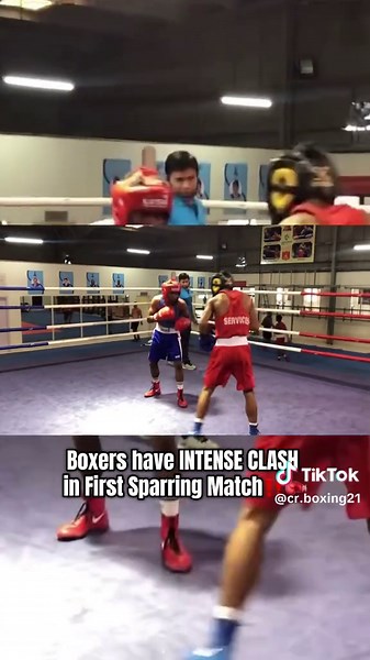 Boxers have INTENSE CLASH in First Sparring Match‼️🥊. #boxing #sparring