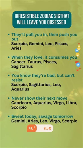 Irresistible Zodiac Signs That Will Leave You Obsessed #astrohoroscope #zodiacsigns #zodiac