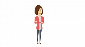 Download animation character woman talking for free
