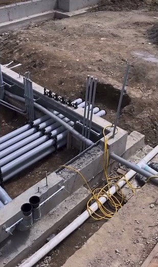 How Electricians Install Underground Conduit for Proper Wiring #diy #construction