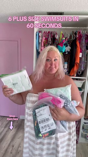 6 Plus Size TikTok Shop Swimsuits in 60 Seconds - Round 2! Wearing size 20 in all! I found some more REALLY good ones! Love the hot pink bikini and last floral one piece the best! How sbout you?! Just do you babes! Xoxo Allie #visiblyplussize #ttshop #plussizeswimwear #size20swim #plussizebikini