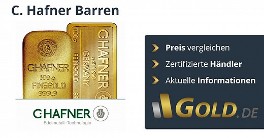 C. Hafner Goldbarren Vergleiche Preise mit GOLD.DE