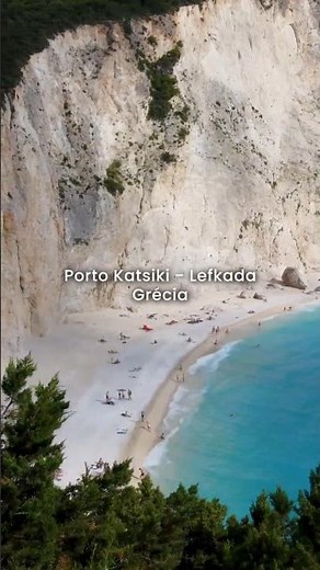 The most dramatic beach in Greece — Porto Katsiki #greece #Lefkada #beaches #nature