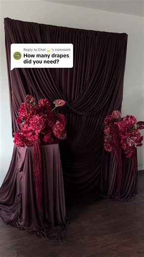 How to Drape 4 Panels on a Horizontal Rod for Wedding Pillars