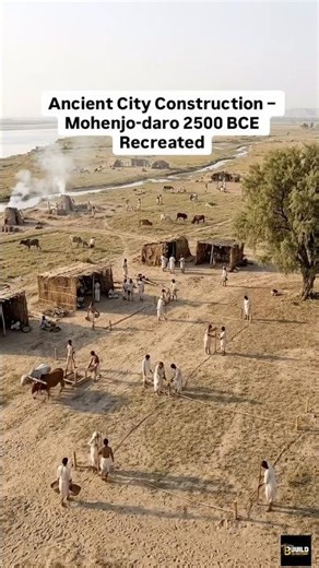 How Mohenjo-daro Was Built | Indus Valley Civilization City Timelapse #construction #timelapsebuild