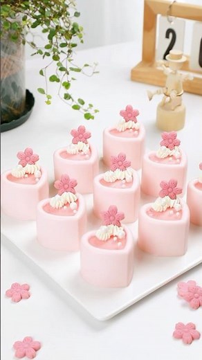 🌸Soft and creamy Sakura cheesecake Recipe, a slice of summer in every bite.| No Bake | ASMR😋#mousse